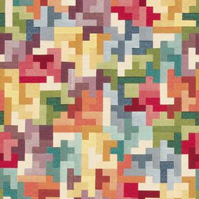 tessuto arredo gobelin Tetris – rosso carminio/verde, 