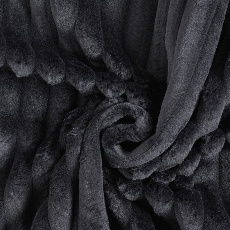 tessuto da tappezzeria Strisce di pelliccia – nero,  image number 4