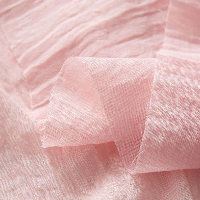 Voile Melange effetto stropicciato – rosa chiaro,  image number 3