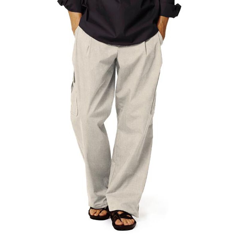 tessuto in misto lino stretch – beige,  image number 7