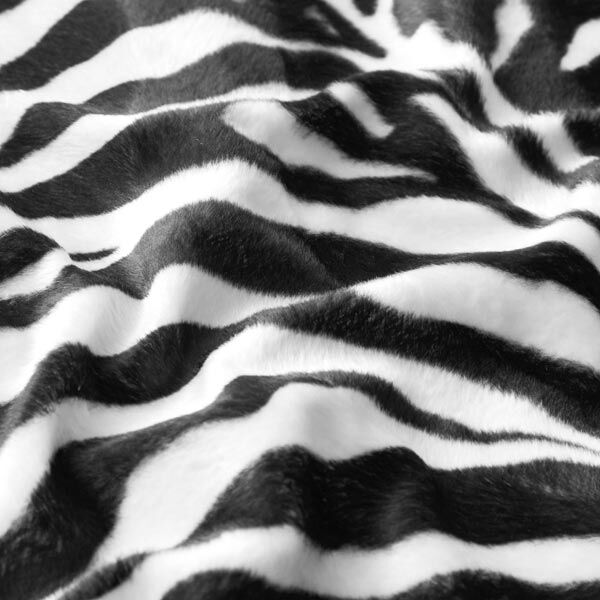 pelliccia sintetica zebra – nero/bianco,  image number 2