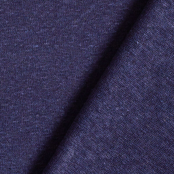 misto lino viscosa tessuto in maglia fine – blu marino,  image number 3
