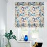 tessuto arredo mezzo panama Pianta astratta – blu/rame,  thumbnail number 6