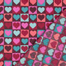 popeline di cotone Cuori di diamante | Poppy Fabrics – rosso borgogna,  thumbnail number 4