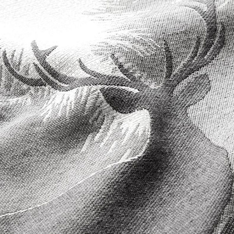 taglio di tessuto gobelin cervi – grigio,  image number 2