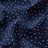 mussolina / tessuto doppio increspato piccoli pois – blu marino/bianco,  thumbnail number 2