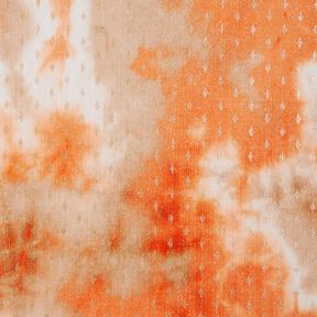 Batik di pizzo lavorato a maglia e rombi dorati – beige/arancio pesca, 