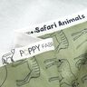 French terry, felpa estiva gezeichnete Safari-Tiere – cachi chiaro,  thumbnail number 3