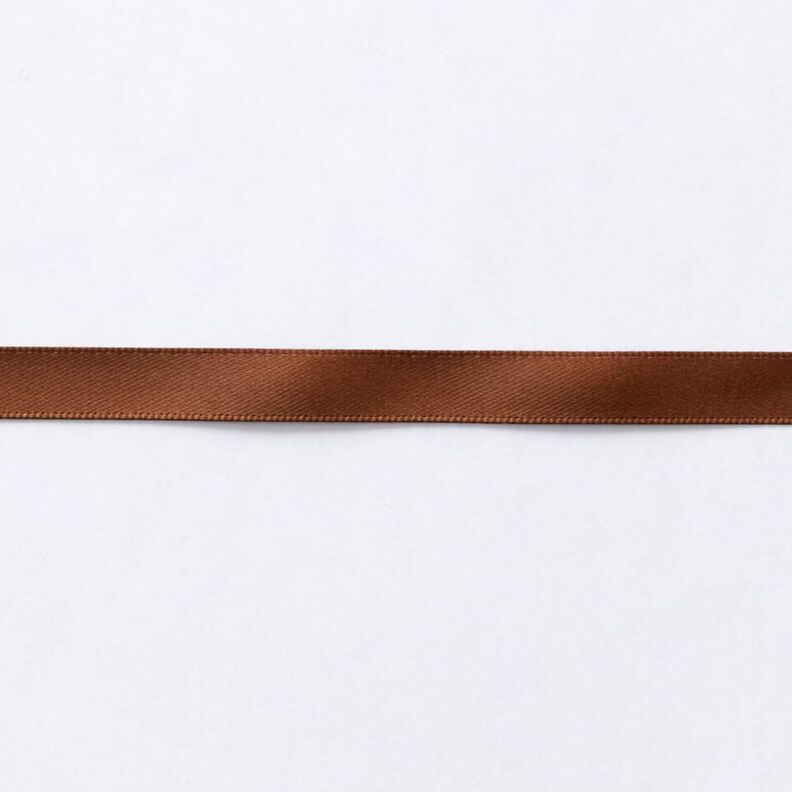 Nastro in satin [9 mm] – marrone medio,  image number 1