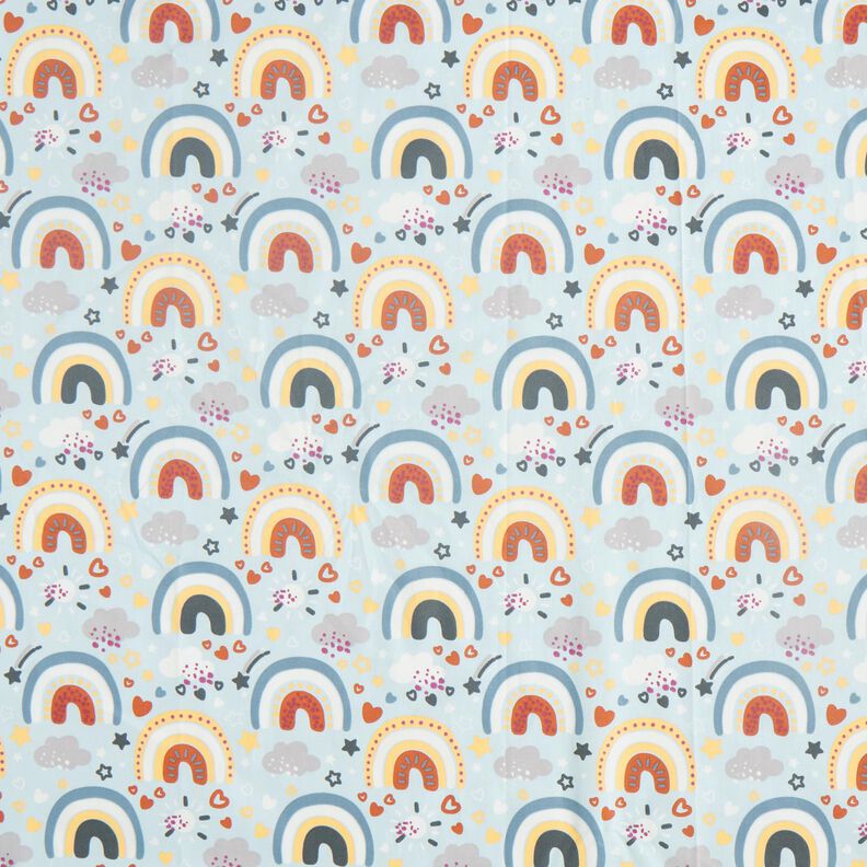 Arcobaleno di popeline – azzurro, image number 1
