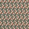Chiffon increspato con motivo a foglie – nero/canna palustre,  thumbnail number 1