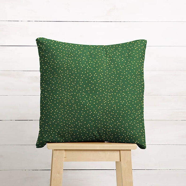 tessuto in cotone popeline Punti fini – verde/oro,  image number 7