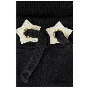 applicazione in similpelle con occhiello, stella [ 4 pezzo/i ] – nero, 