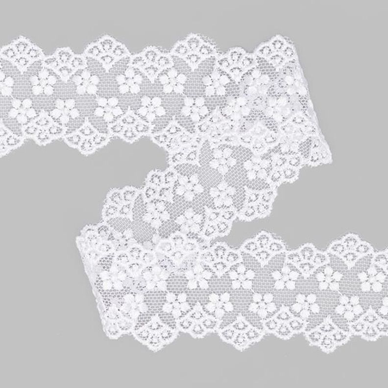 Inserto pizzo di tulle (38 mm) 1 – bianco,  image number 1