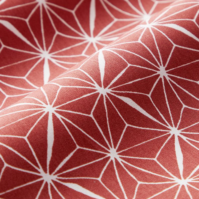 cotone rivestito Stelle grafiche – rosso carminio/bianco,  image number 3