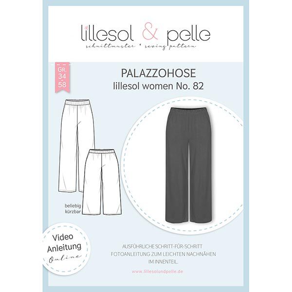 Pantaloni a palazzo | Lillesol & Pelle No. 82 | 34-58,  image number 1