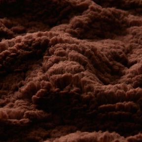 Soffice tessuto in peluche – marrone scuro, 