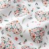tessuto in cotone percalle fiori in cuori – bianco/rosa,  thumbnail number 2