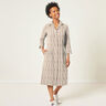 Tessuto in cotone a punto smock – mandorla,  thumbnail number 6