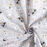 popeline di cotone Animali con corone – grigio chiaro,  thumbnail number 3