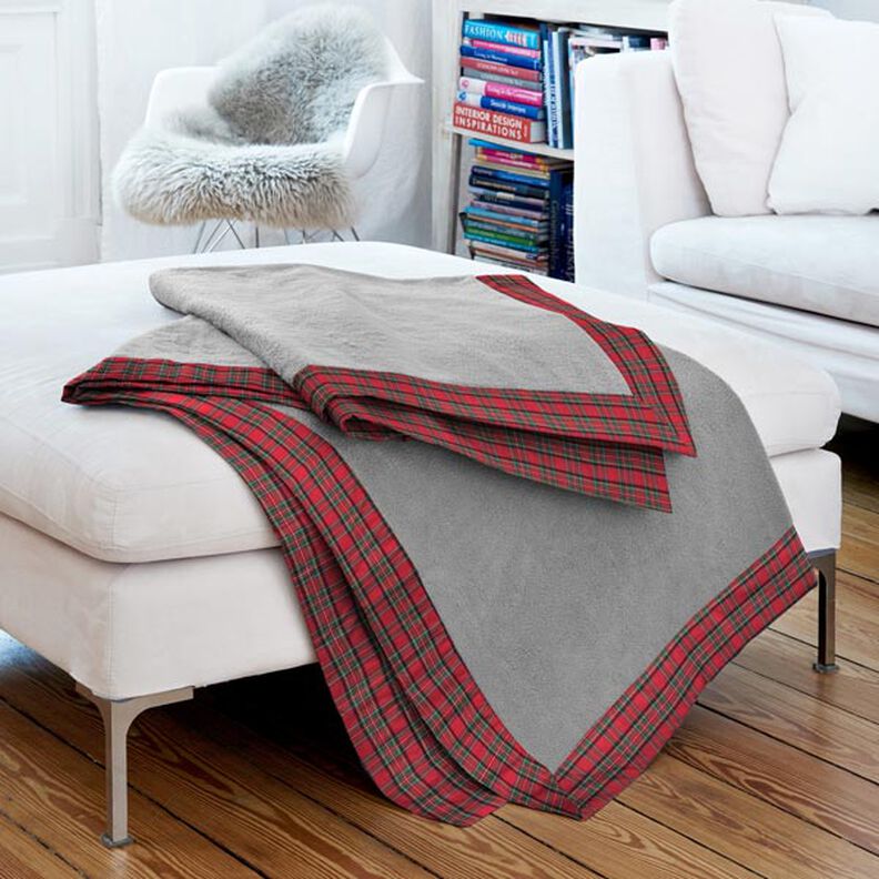 flanella di cotone Quadri scozzesi Glenside – rosso,  image number 4