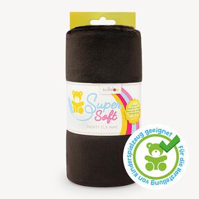 Tessuto peluche SuperSoft SHORTY [ 1 x 0,75 m | 1,5 mm ] - marrone scuro | Kullaloo, 