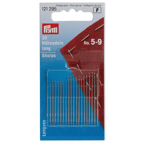 Aghi da cucito lunghi NM 5-9 [40 x 0,8 mm / 38 x 0,7 mm / 34 x 0,6 mm] | Prym, 