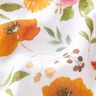 mussolina / tessuto doppio increspato Fiori colorati ad acquerelli stampa digitale – bianco,  thumbnail number 2