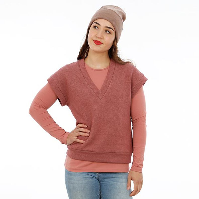FRAU ULLI - gilet corto in maglia con scollo a V, Studio Schnittreif | XS - XXL,  image number 2