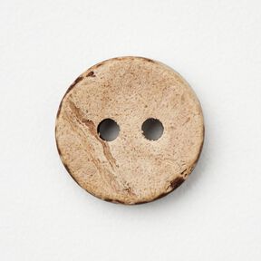 Bottone in cocco [Ø 13 mm] – beige/marrone scuro, 