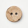 Bottone in cocco [Ø 13 mm] – beige/marrone scuro,  thumbnail number 1