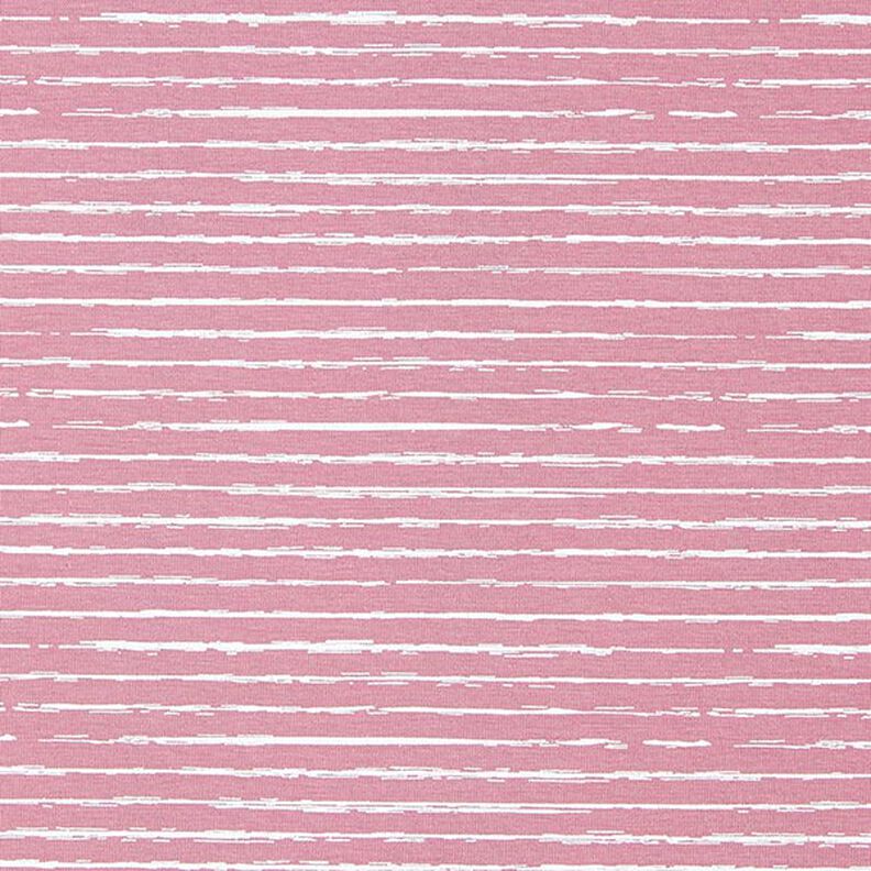 jersey di cotone strisce scarabocchiate – rosa anticato,  image number 1