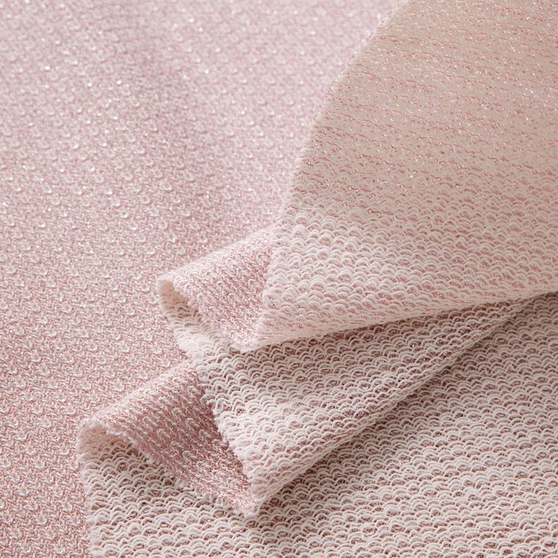 Terry francese glitterato – rosa anticato,  image number 3