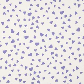 felpa estiva cuori | Poppy Fabrics – avorio/lillà, 