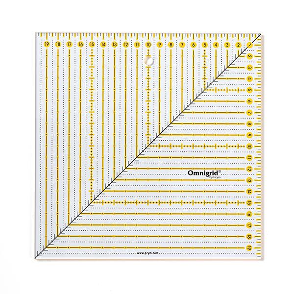 righello per patchwork, Square [ Dimensioni:  20 x 20 cm  ] | Prym,  image number 1