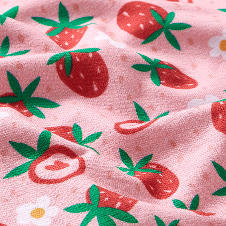 jersey di cotone dolci fragole | PETIT CITRON – rosa,  image number 2