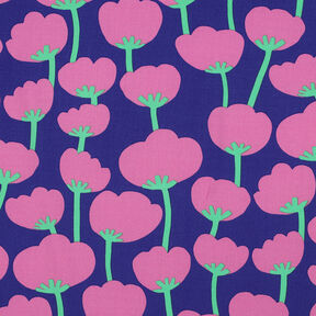 Lenzing Ecovero™ Poppies | Nerida Hansen – blu marino/pink, 