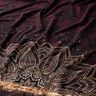 jersey di cotonetessuto con bordura Mandala con macchie dorate | Glitzerpüppi – marrone nerastro/oro,  thumbnail number 2