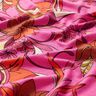 jersey di viscosa Delicati fiori – porpora/rosso fuoco,  thumbnail number 2