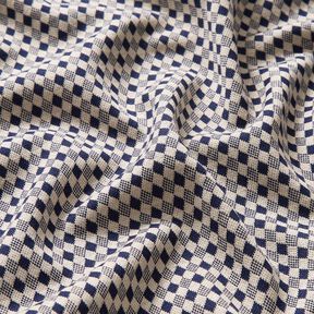 jersey romanit Mini diamanti – beige chiaro/blu marino, 