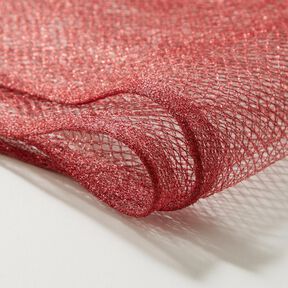 tulle Metallico – rosso carminio, 