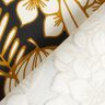 satin di cotone Fiori tropicali – nero,  thumbnail number 4