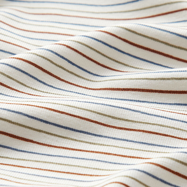 jersey di cotone Linee disegnate – bianco lana, image number 2
