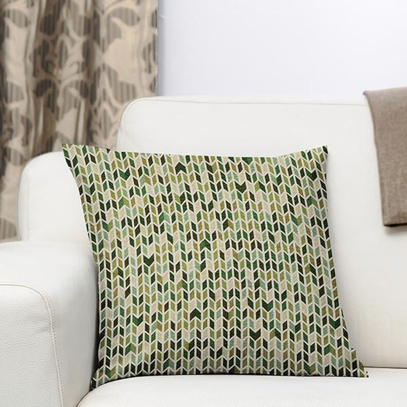 jacquard gobelin zig-zag – verde,  image number 8