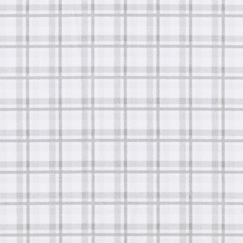 Quadretti doppi in popeline di cotone – bianco/grigio argento,  image number 1