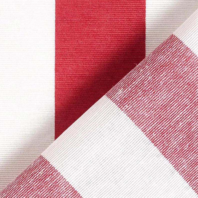 tessuto arredo tessuti canvas strisce – rosso/bianco,  image number 4