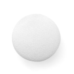 Bottone rivestito, Cotone spigato stretch – bianco, 