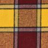 tessuto per cappotti Quadro ruvido – rosso Bordeaux/giallo curry,  thumbnail number 5