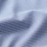 tessuto per camicie, piccoli triangoli – bianco/blu marino,  thumbnail number 2
