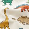 tessuto arredo mezzo panama Dinosauri marcati – bianco lana/verde scuro,  thumbnail number 2